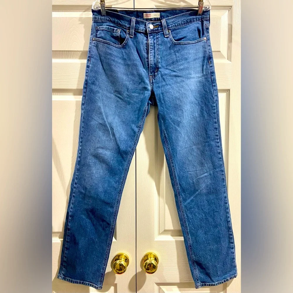 Levi’s Men’s Athletic Taper Jeans Size 34x34 Blue Mid Rise